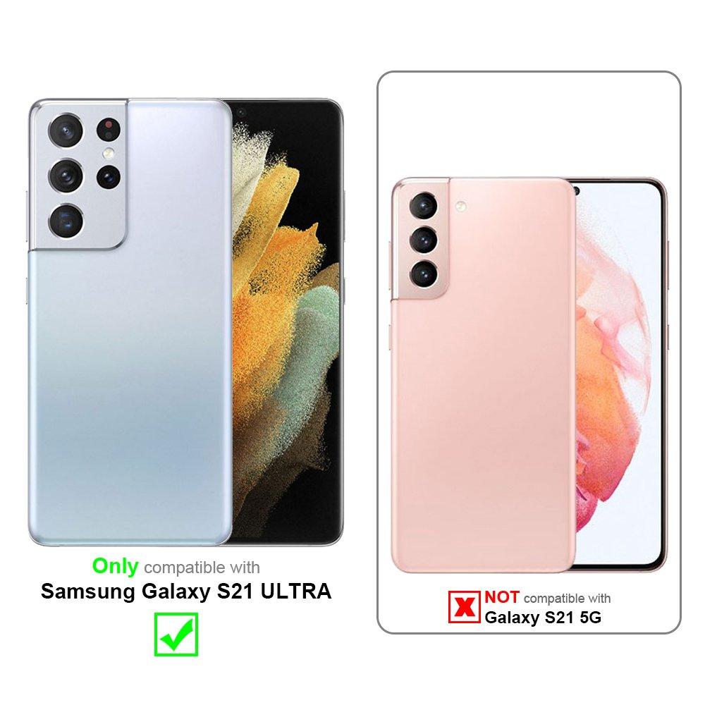 Cadorabo  Hülle für Samsung Galaxy S21 ULTRA Hybrid mit TPU Silikon Innenseite 