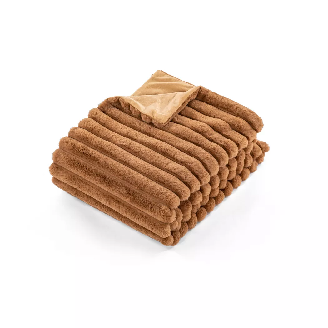 Wohndecke "Tiseco Rabbit Stripe 130 x 170 cm"