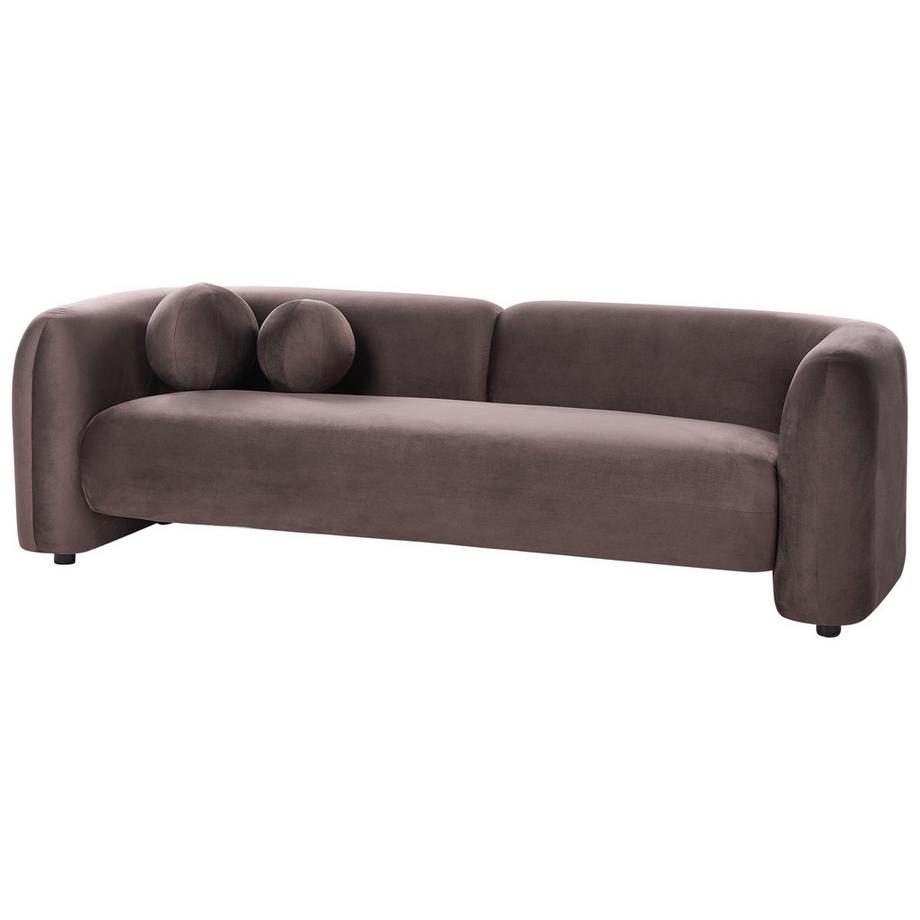 3 Sitzer Sofa aus Samtstoff  LEIREN