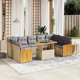 VidaXL Garten sofagarnitur poly-rattan  