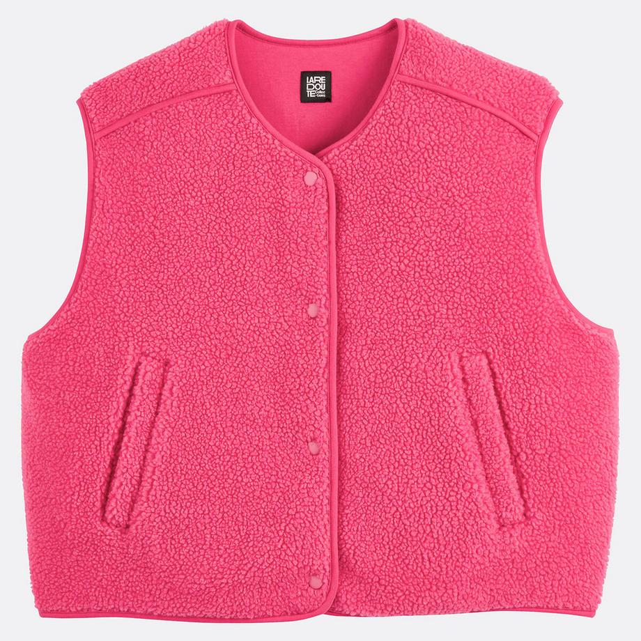 La Redoute Collections Ärmellose Oversize-Weste aus Sherpa  
