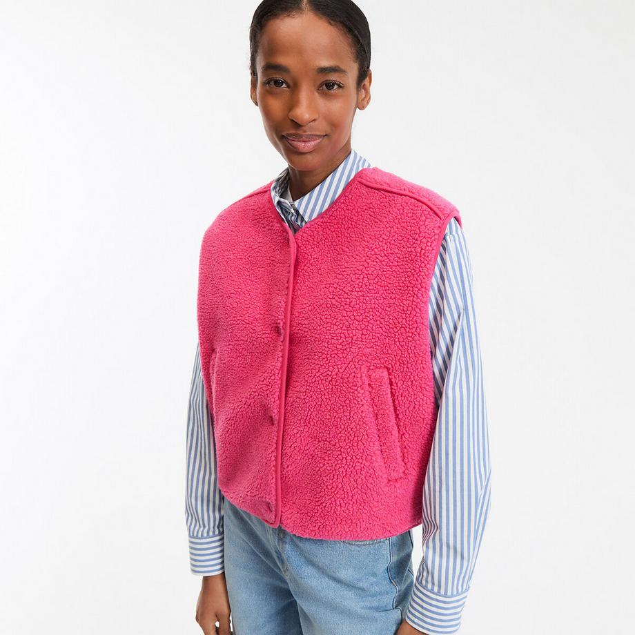 Gilet oversize en sherpa