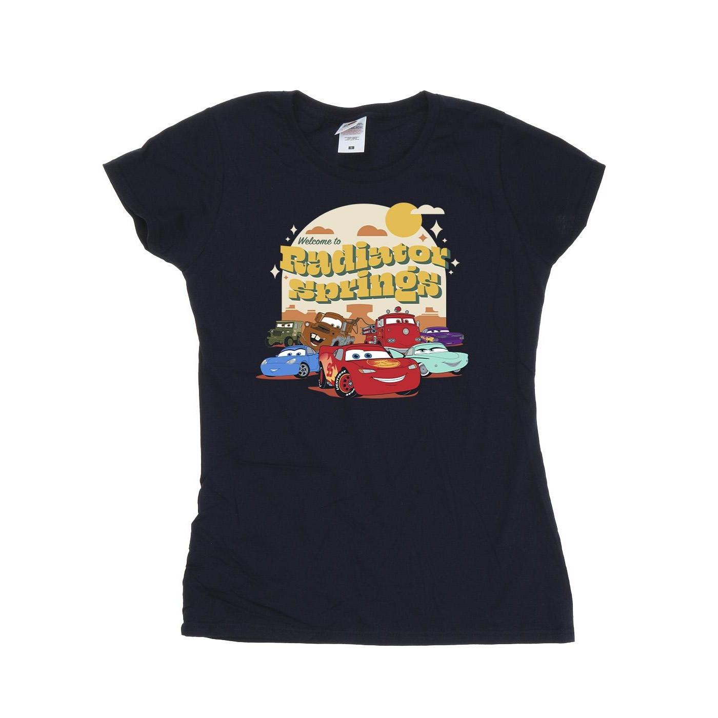Image of Cars Radiator Springs Group Tshirt Damen Marine S