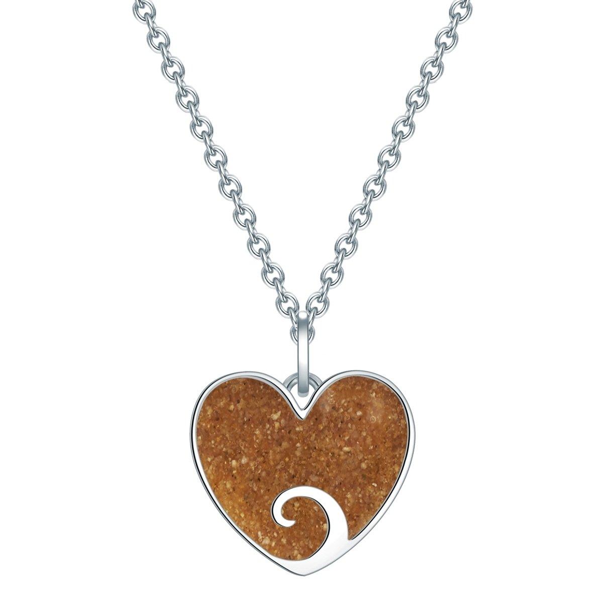 Rafaela Donata  Femme Collier en argent Coeur/vague 