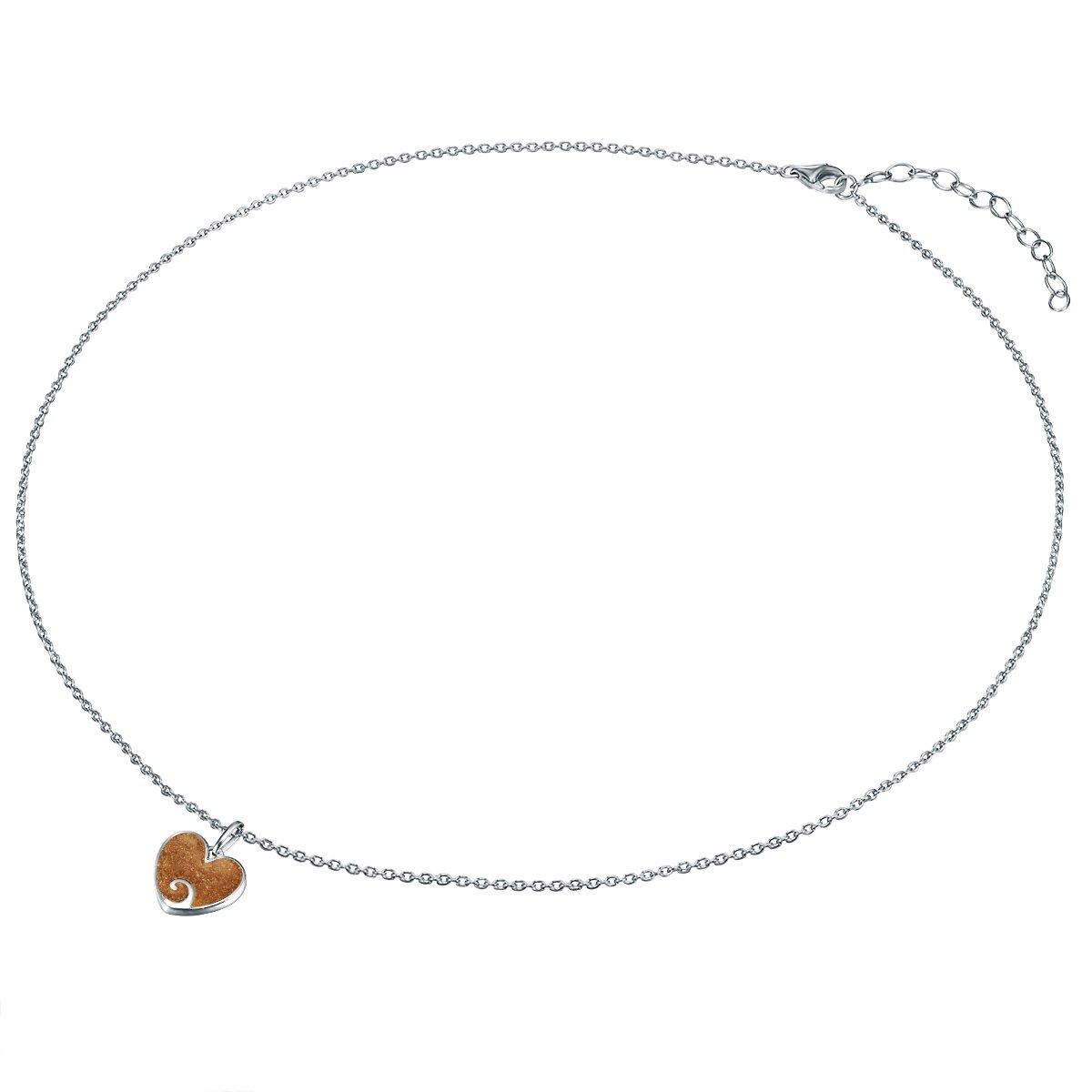 Rafaela Donata  Femme Collier en argent Coeur/vague 