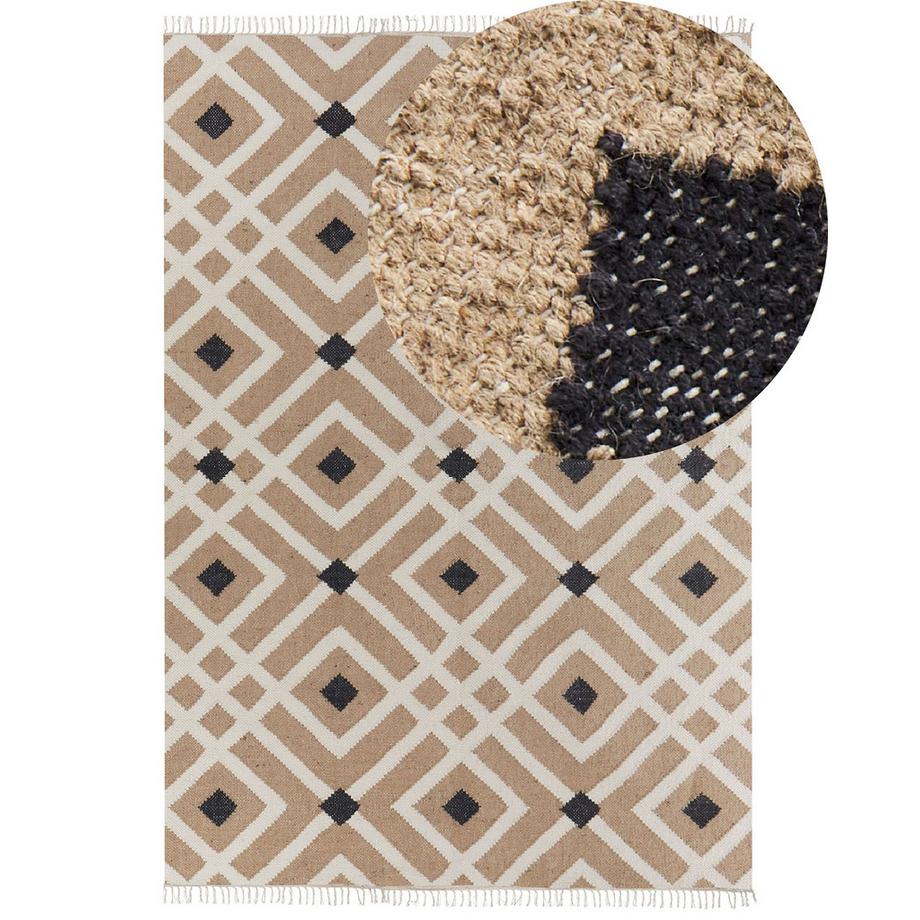 Beliani Teppich aus Jute  ESENCIK  