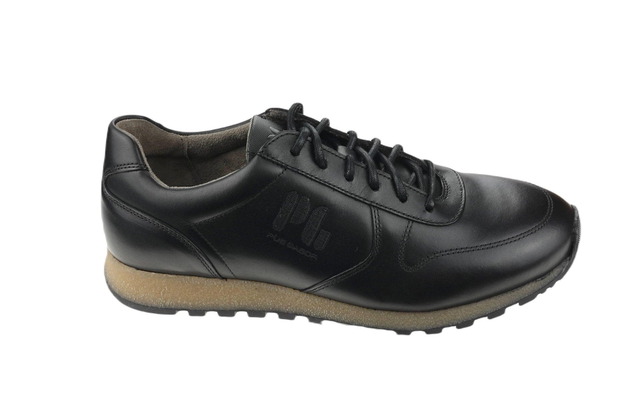 Image of Leder Sneaker Herren Schwarz 40.5