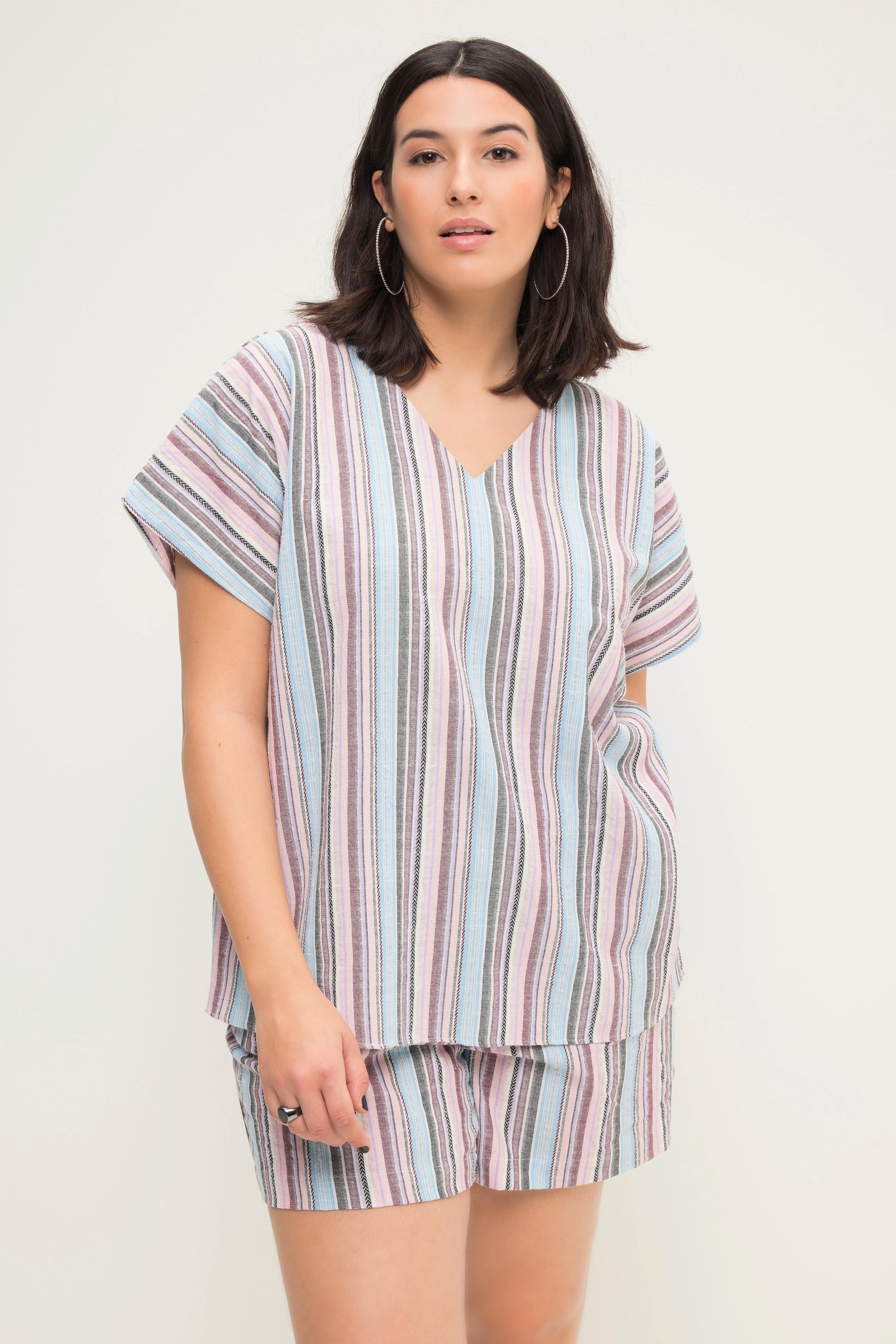 Studio Untold  Blouse oversized à rayures et encolure en V 