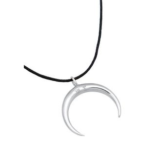 Elli  Halskette Choker Nylon Halbmond Sichel 925 Silber 