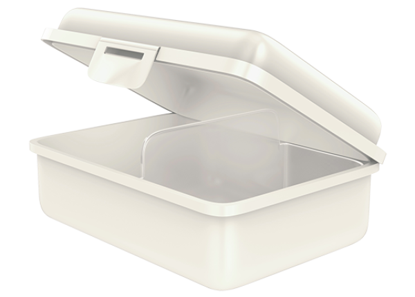 fizzy Fizzii Lunchbox mit Trennfach perlweiss, Prinzessin  