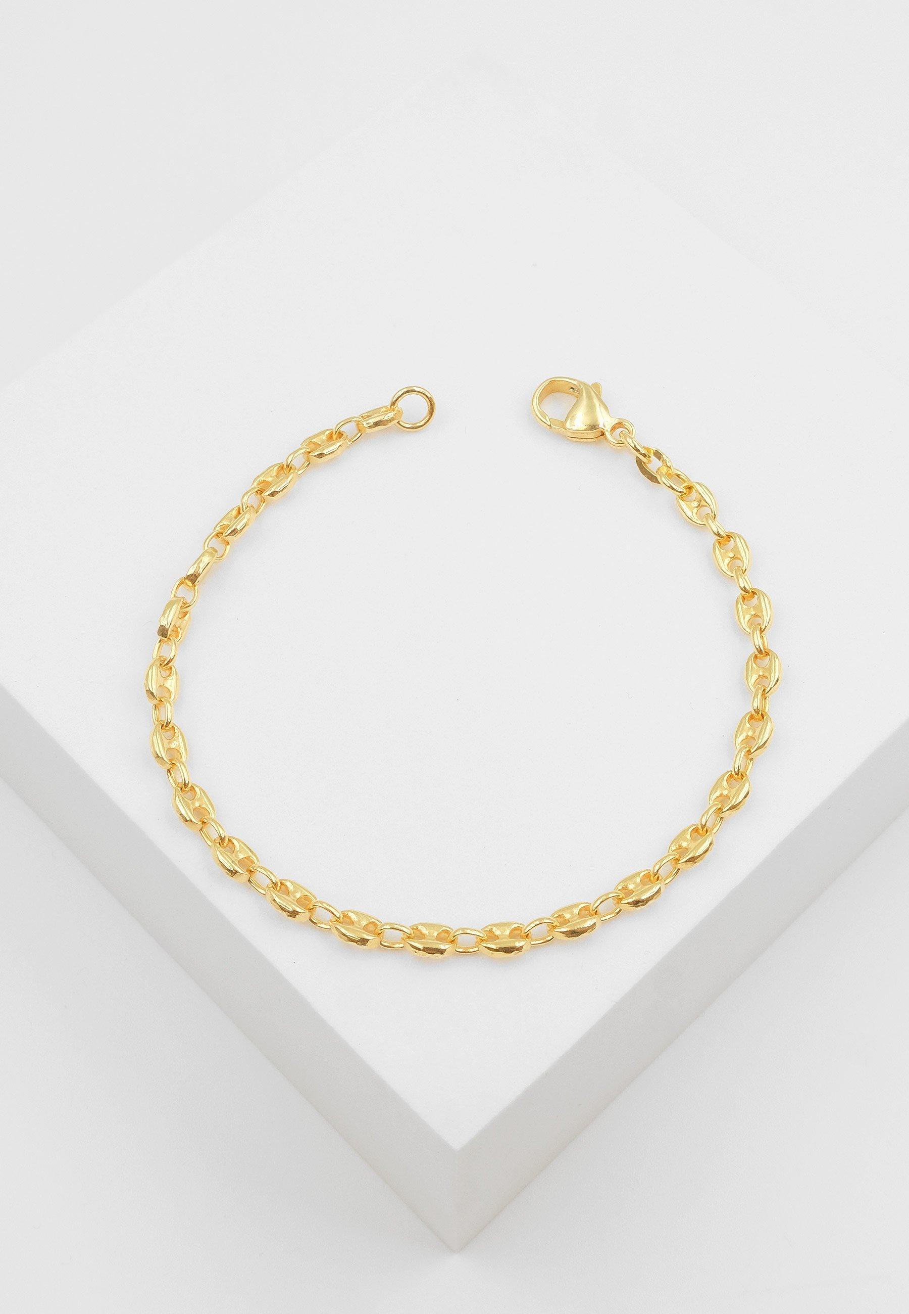 MUAU Schmuck  Bracelet Schiffsanker Gelbgold 750, 4.5mm, 19cm 