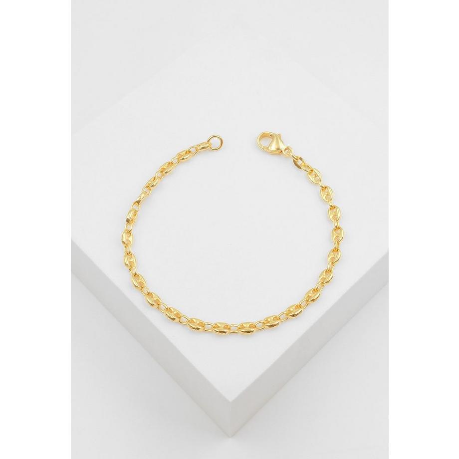 MUAU Schmuck  Bracelet Schiffsanker Gelbgold 750, 4.5mm, 19cm 