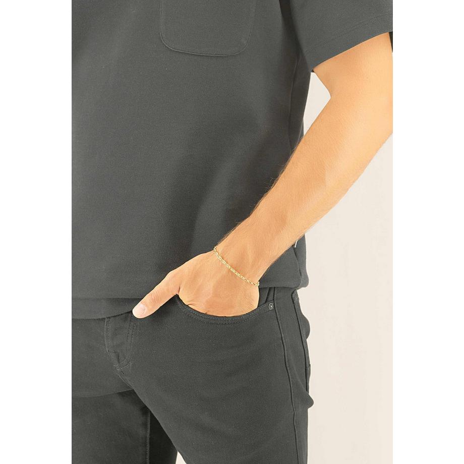 MUAU Schmuck  Bracelet Schiffsanker Gelbgold 750, 4.5mm, 19cm 