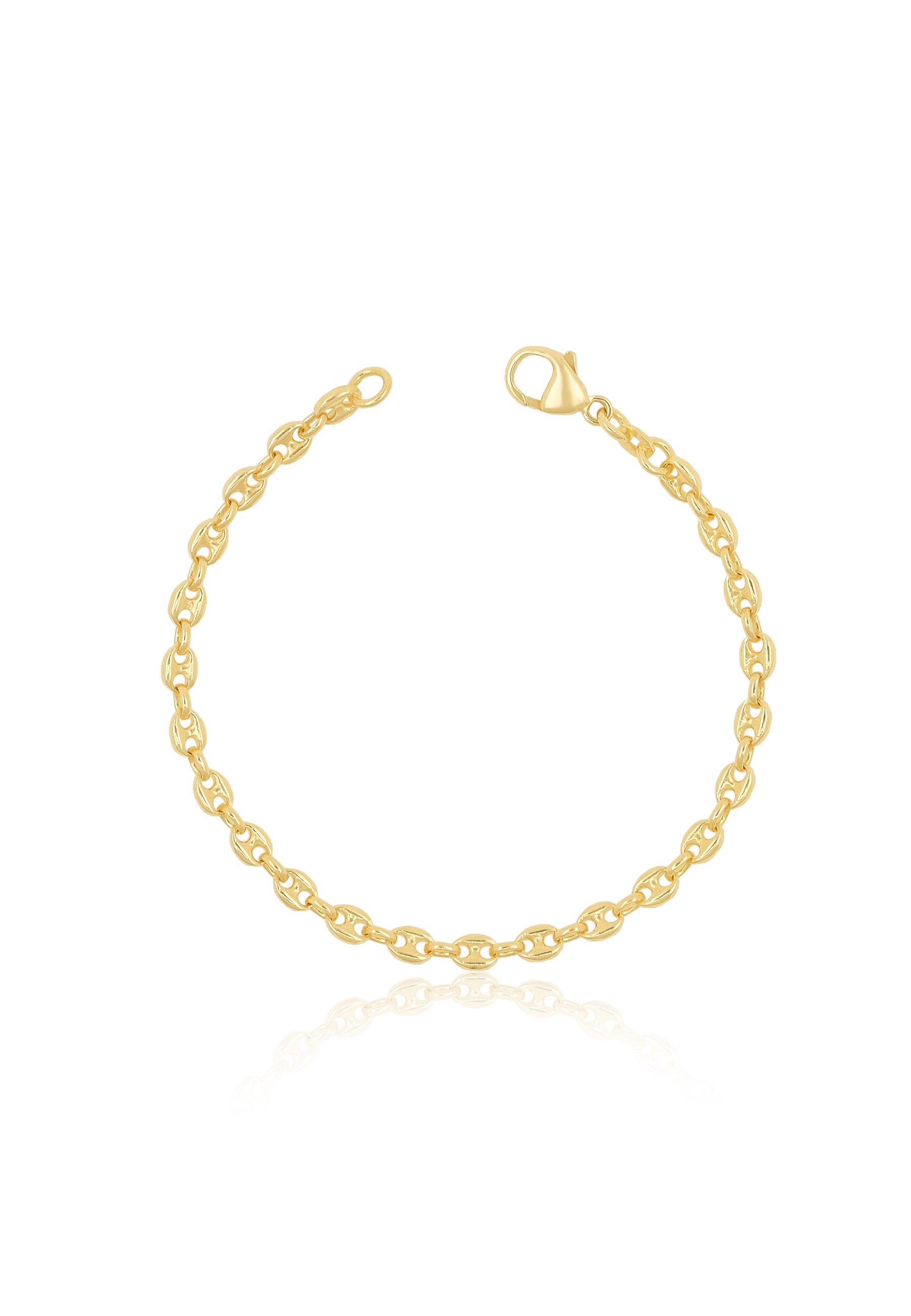 MUAU Schmuck  Bracelet Schiffsanker Gelbgold 750, 4.5mm, 19cm 