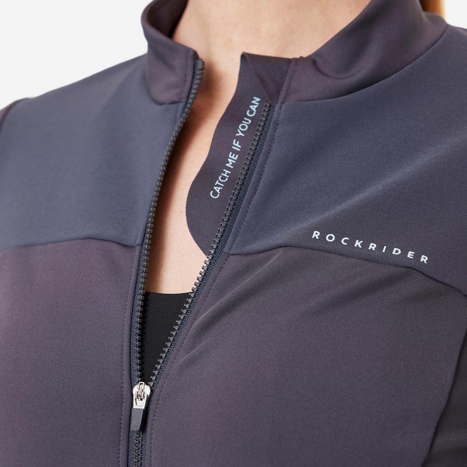 ROCKRIDER  Maglia maniche lunghe donna MTB cross country poliestere 