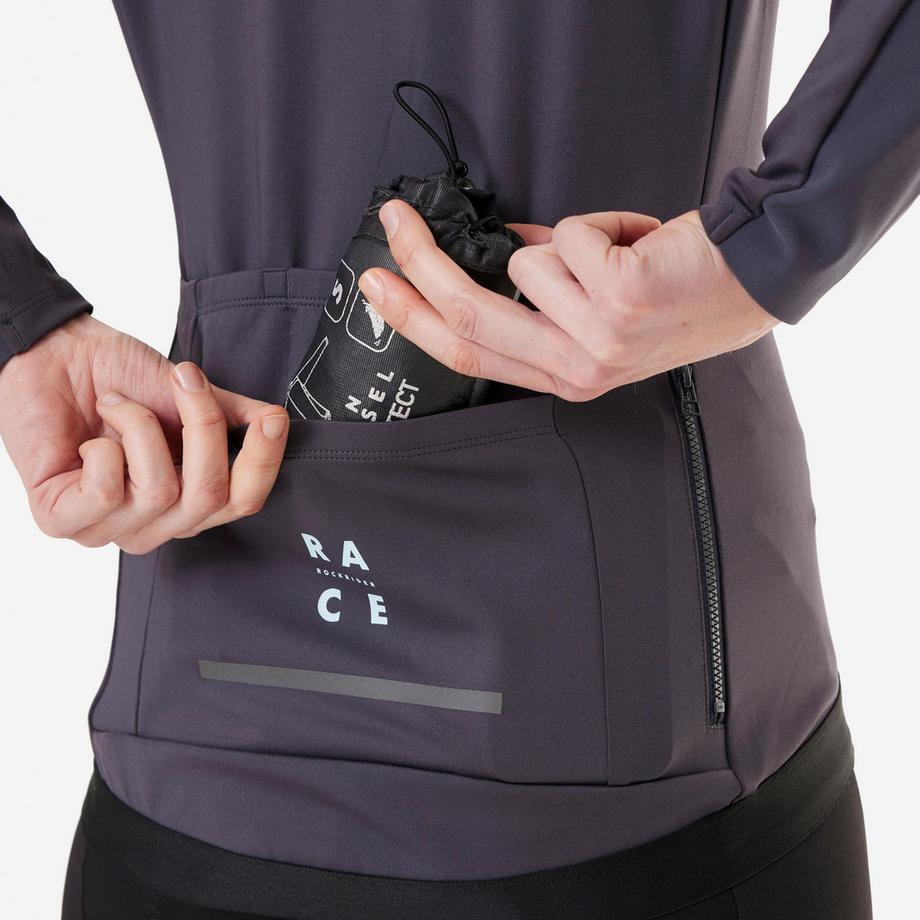 ROCKRIDER  Maglia maniche lunghe donna MTB cross country poliestere 