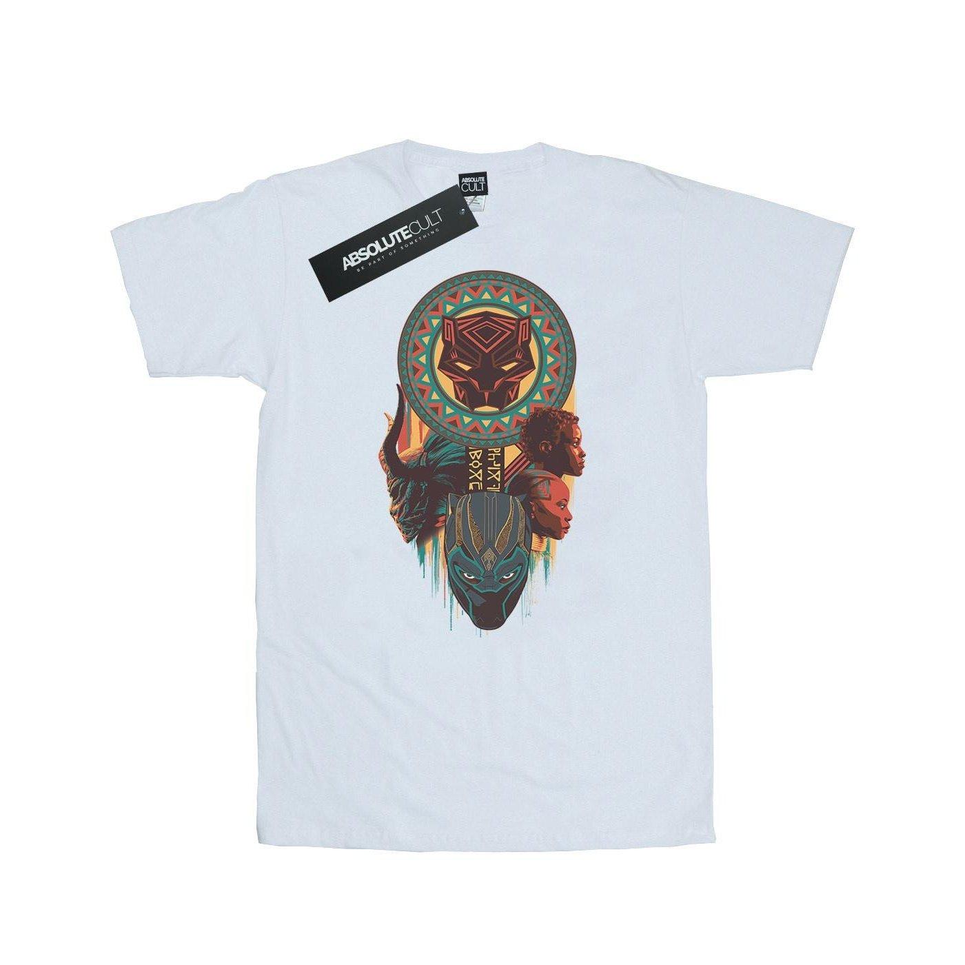 Image of Black Panther Totem Tshirt Herren Weiss 3XL