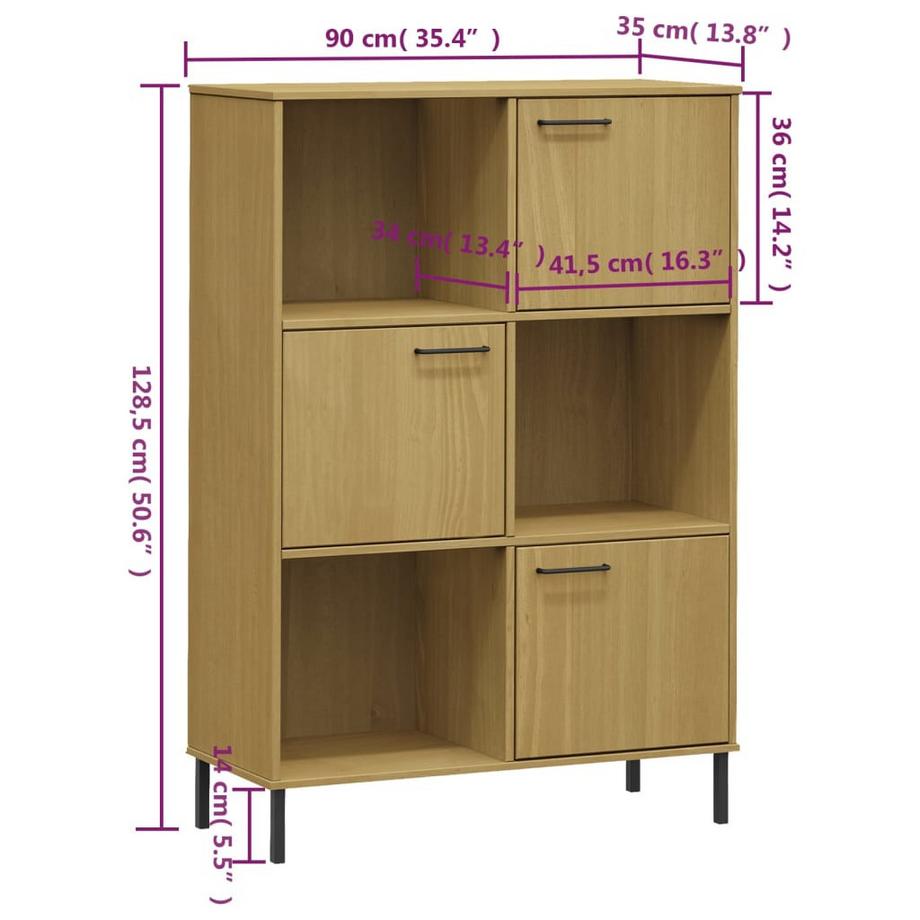 VidaXL Bücherregal holz  