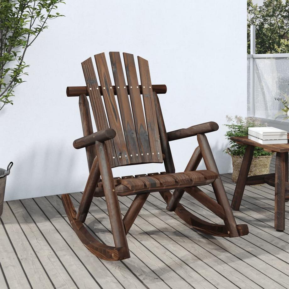VidaXL sedia a dondolo da giardino Legno  