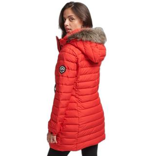 Superdry Piumino medio con cappuccio e pelliccia sintetica  