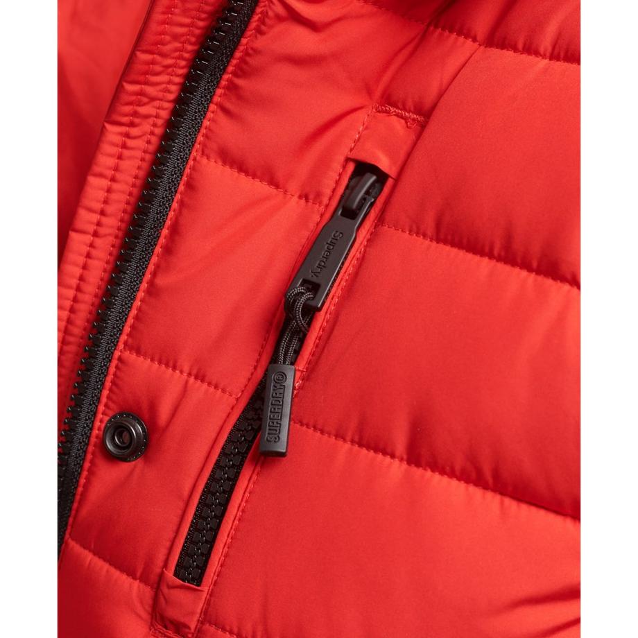 Superdry Piumino medio con cappuccio e pelliccia sintetica  