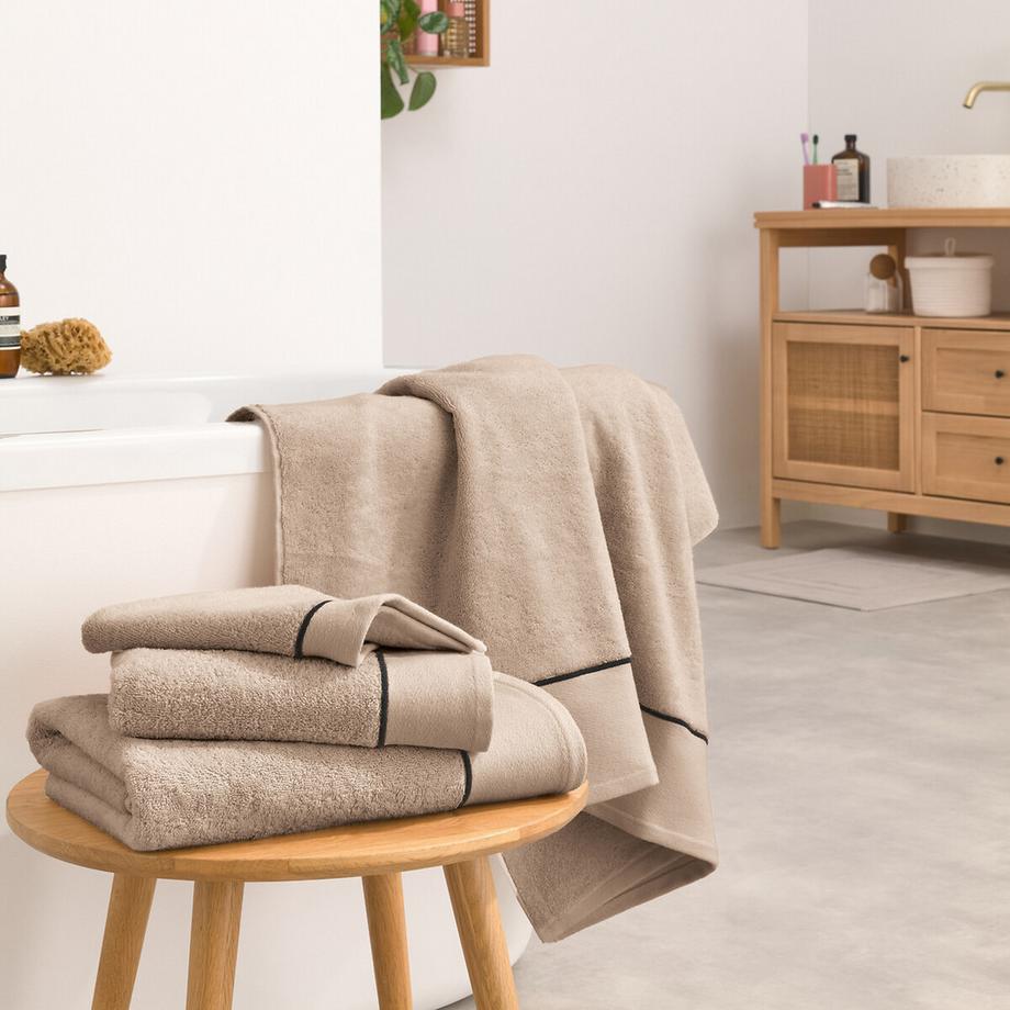 La Redoute Intérieurs Set mit 2 Handtüchern aus gekämmter Baumwolle 675g/m2  