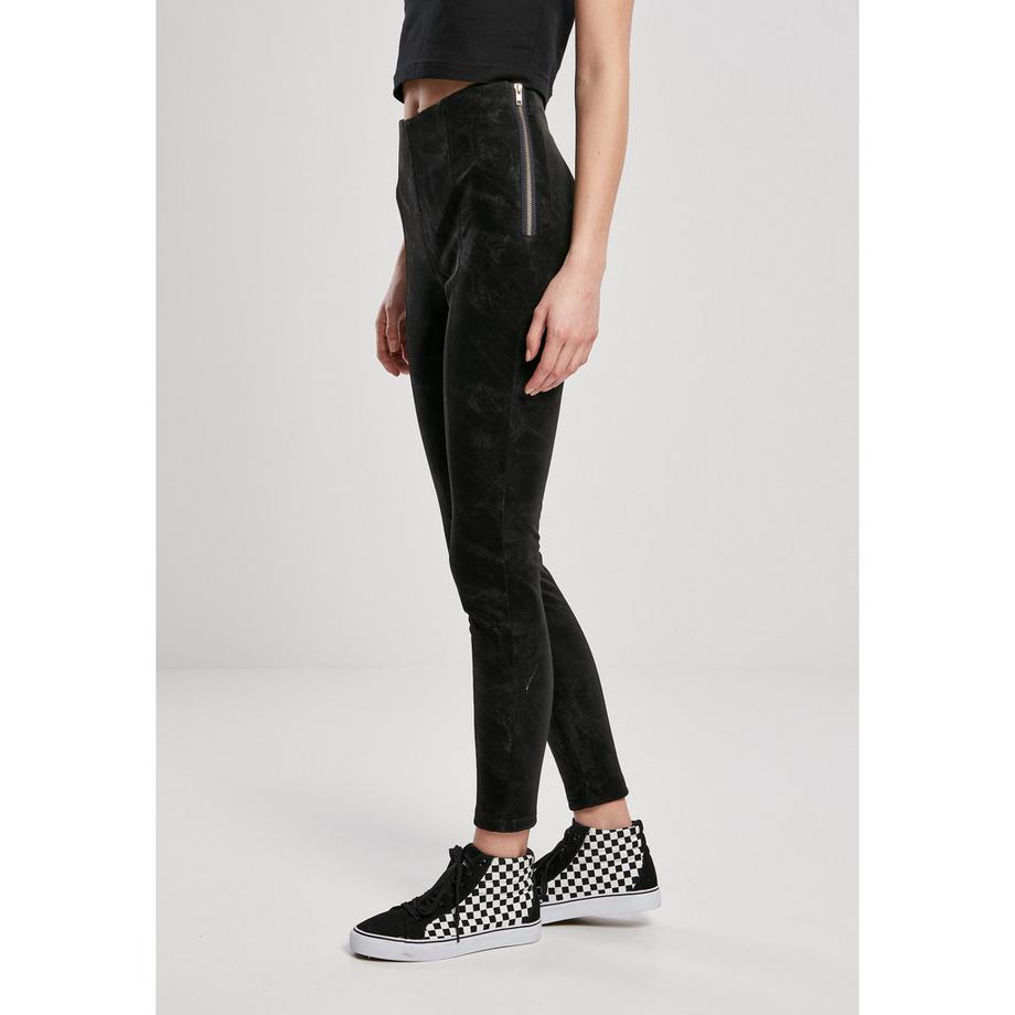 URBAN CLASSICS Washed Faux Leather Hose  