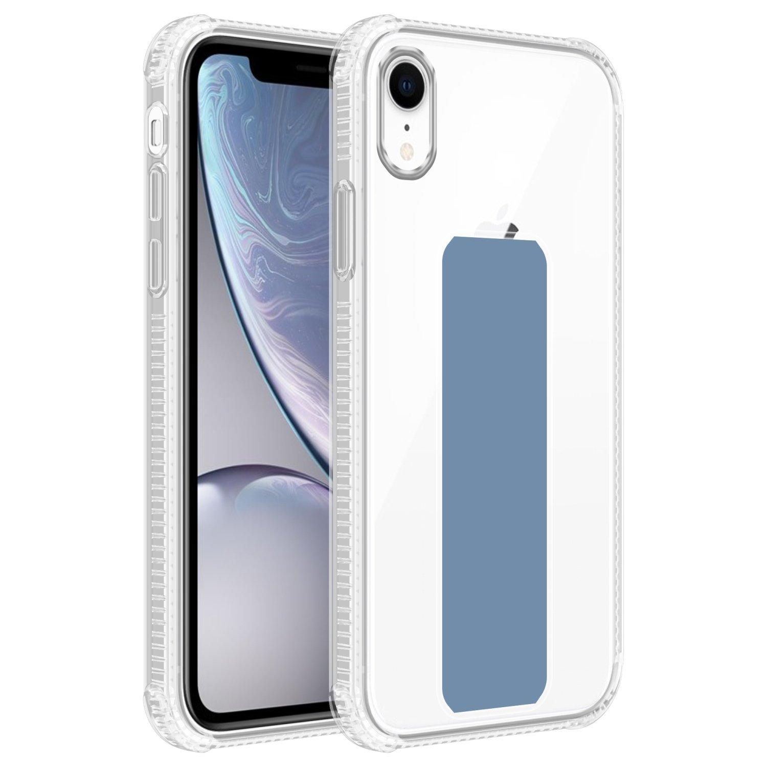 Cadorabo  Housse compatible avec Apple iPhone XR - Coque de protection en silicone TPU flexible avec support et fonction stand 