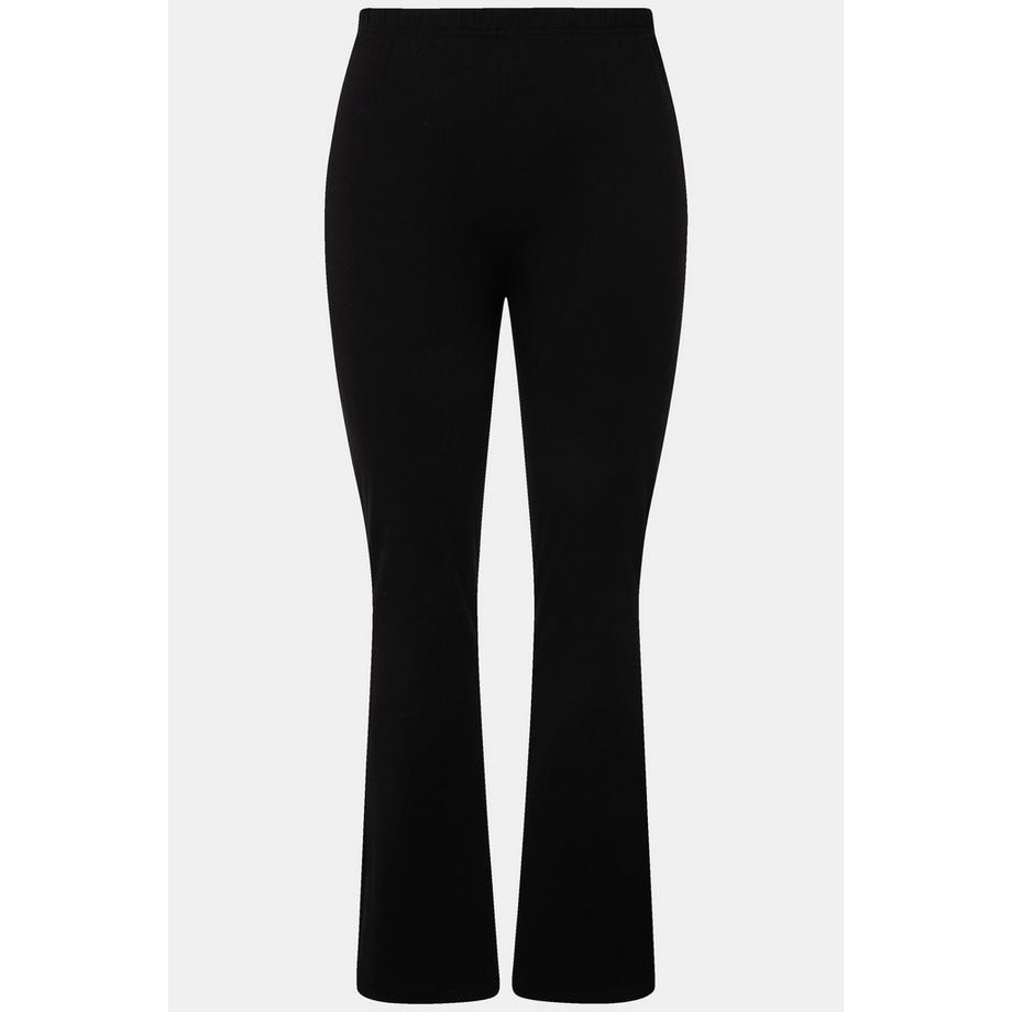 Ulla Popken Jersey Yogahose ausgestelltes Bein  