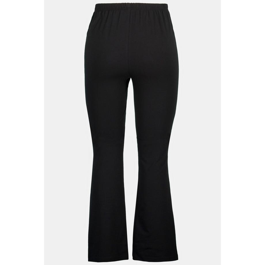 Ulla Popken Jersey Yogahose ausgestelltes Bein  