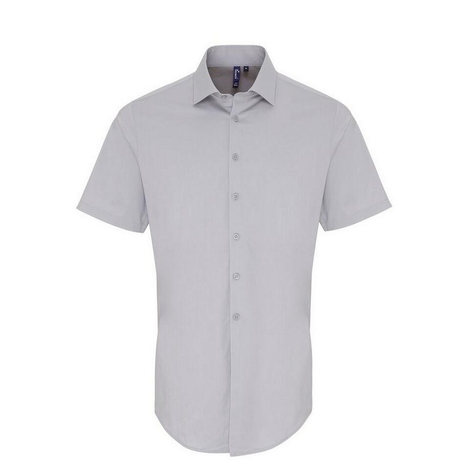 PREMIER Camicia Maniche Corte Popeline Stretch  