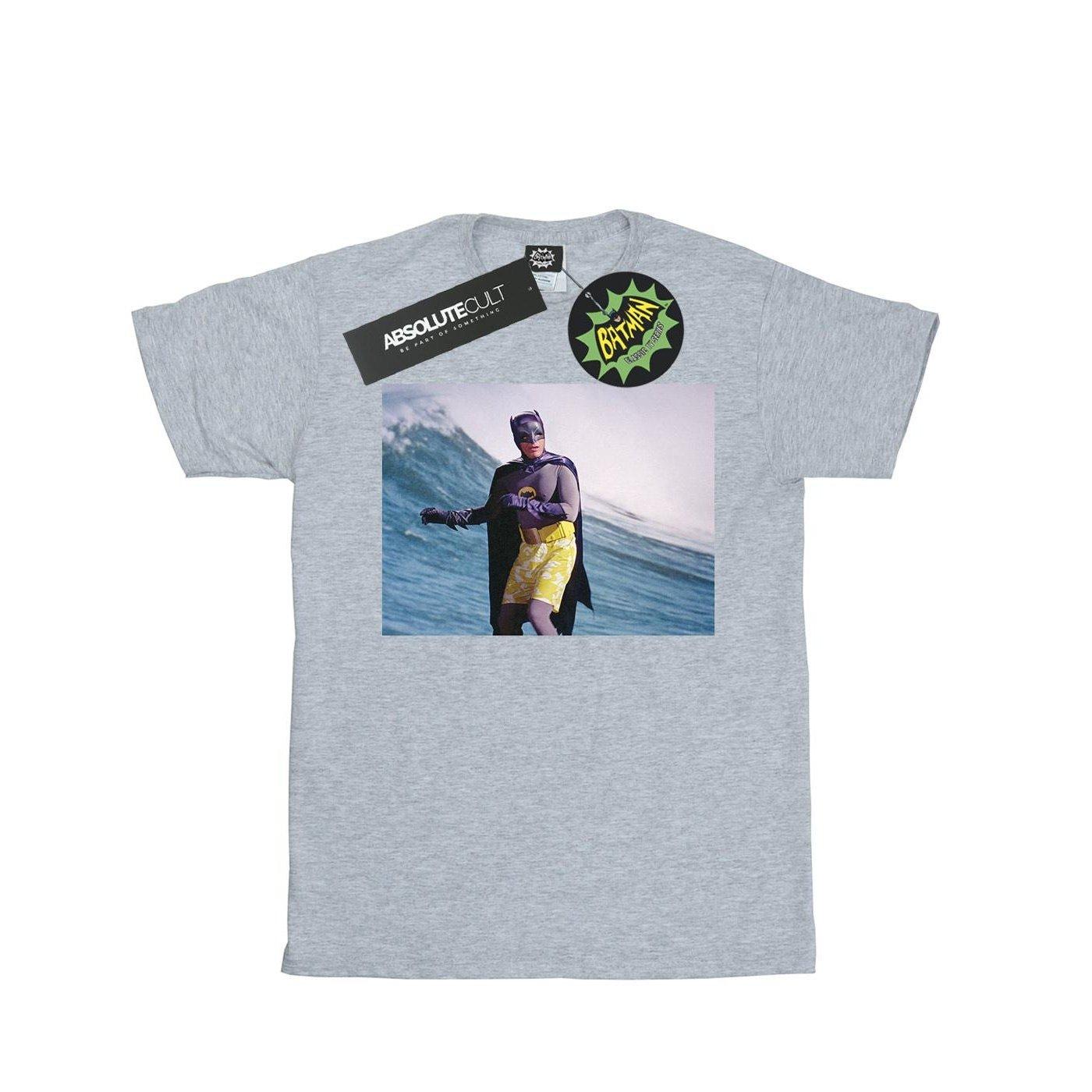 Image of Batman Tv Series Surfing Still Tshirt Herren Grau XL