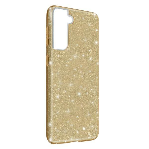 Avizar  Glitter Hülle Galaxy S21 Plus Gold 