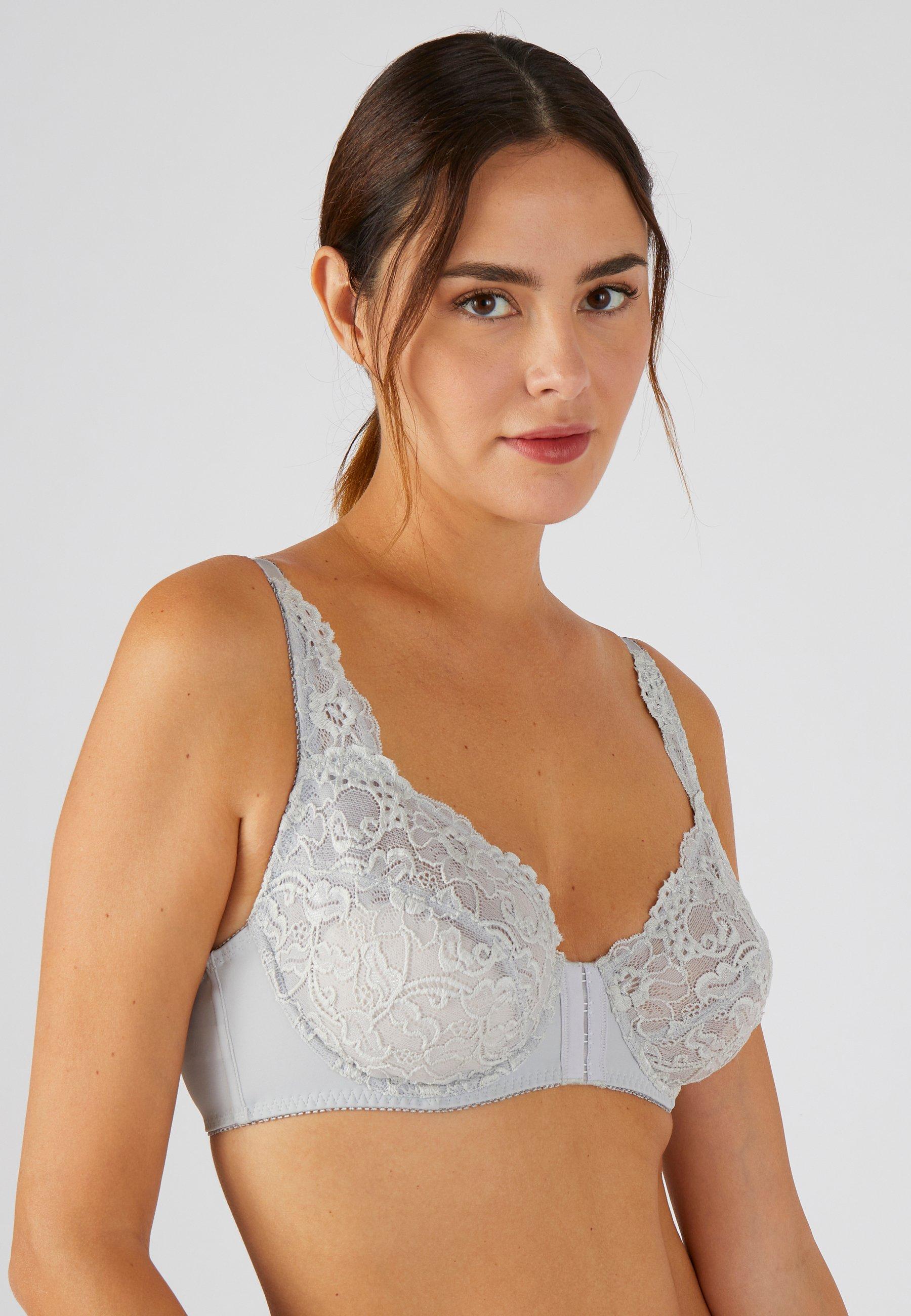 Image of Bügel-bh Mit Vorderverschluss. Damen Grau C/75