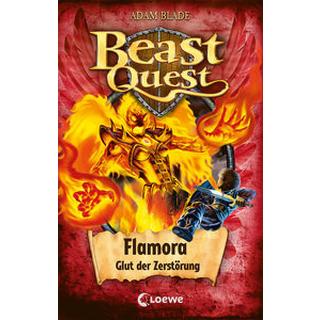 Beast Quest (Band 64) - Flamora, Glut der Zerstörung Blade, Adam; Loewe Kinderbücher (Hrsg.); Margineanu, Sandra (Übersetzung) Gebundene Ausgabe 