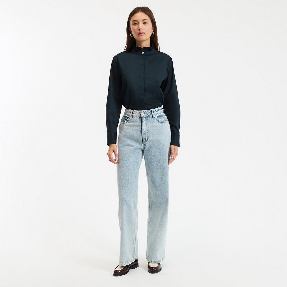 La Redoute Collections Camicetta Maniche Lunghe Collo a Volant  