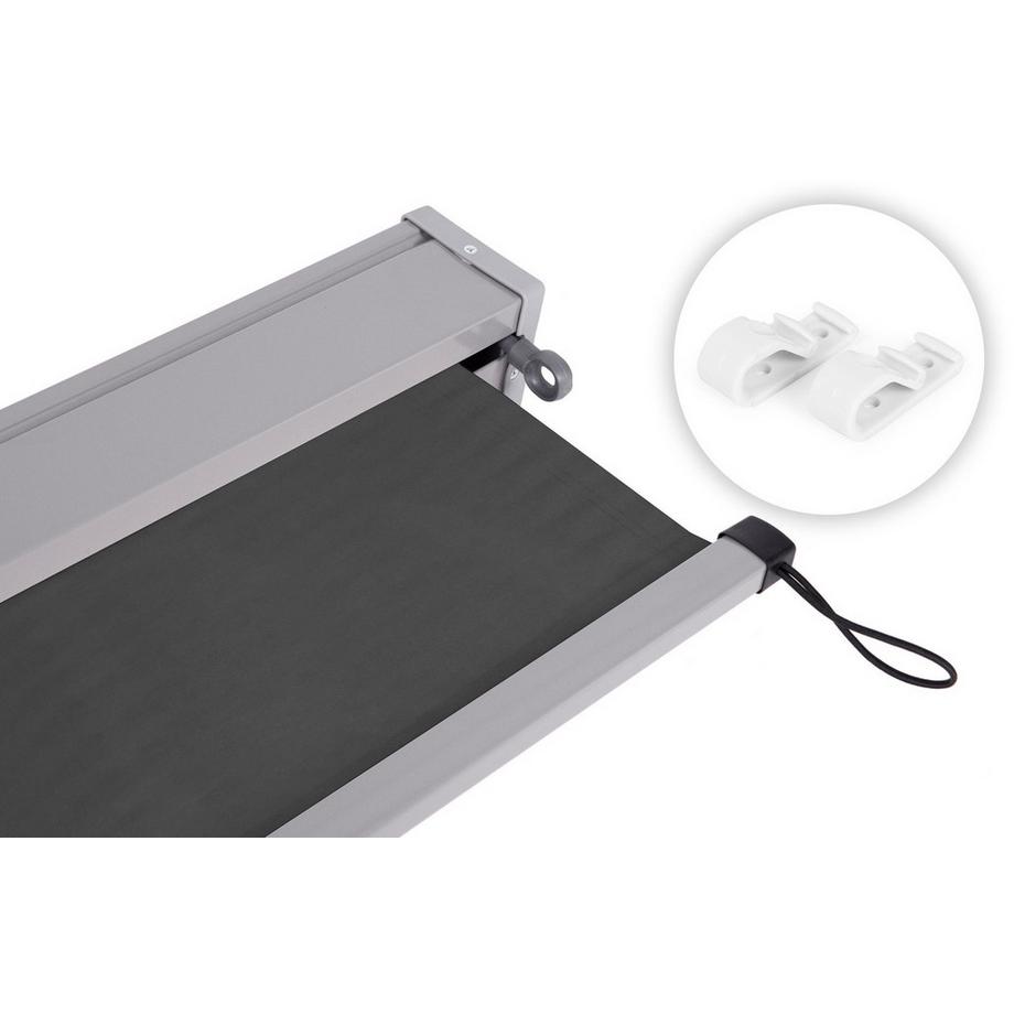 Northix Vertikale Rollmarkise mit Kurbel, Balkon, Terrasse, Pavillon, Beige, MultiGarden  