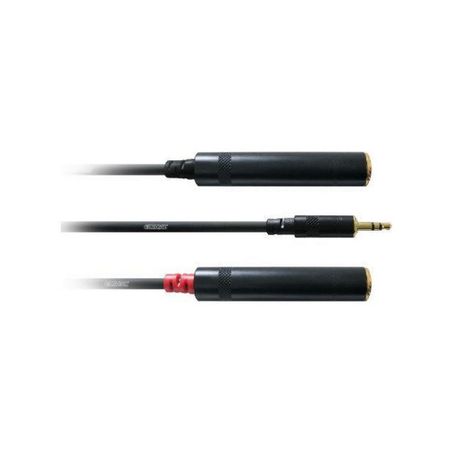 Cordial  Cordial CFY 0.3 WGG cavo audio 0,3 m 3.5mm 2 x 6.35mm Nero 