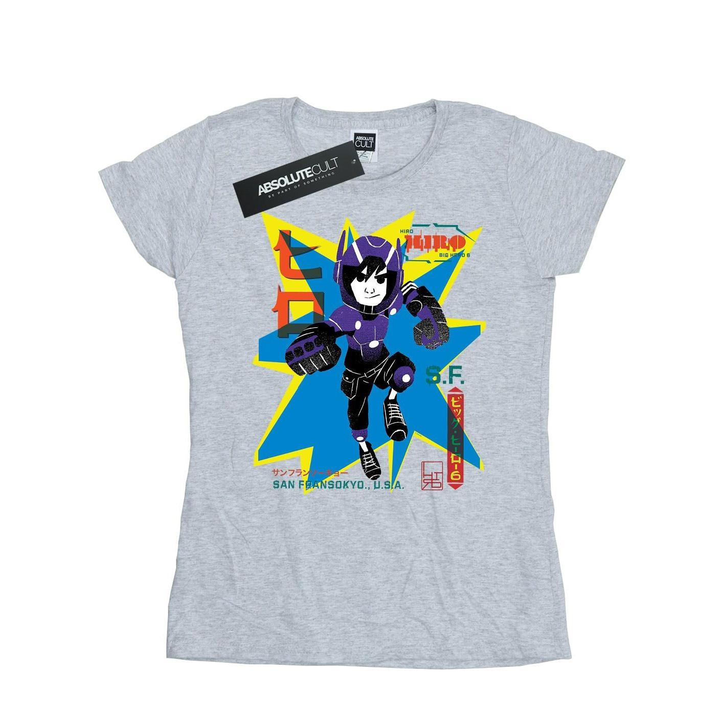 Image of Big Hero 6 Hiro Anime Tshirt Damen Grau XXL