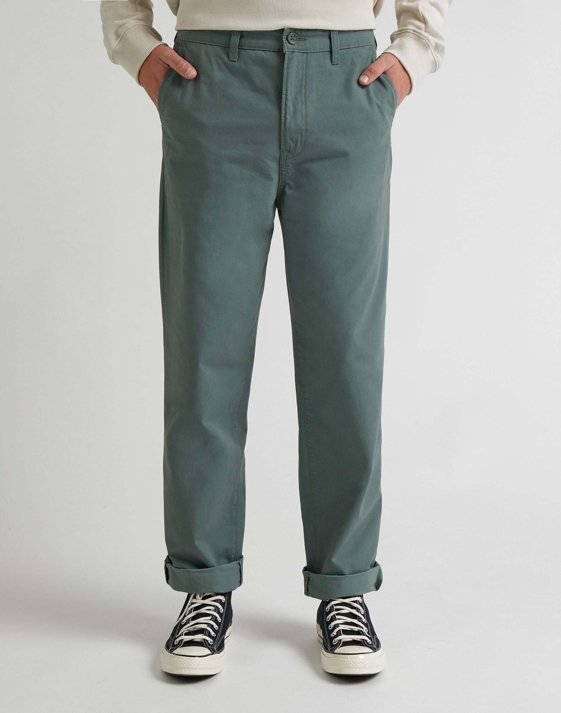Image of Chinos Relaxed Chino Herren Grün L34/W32