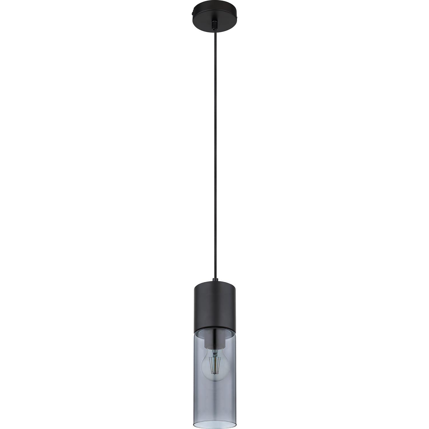 mutoni Lampe à suspension Annika métal noir mat 1xE27  