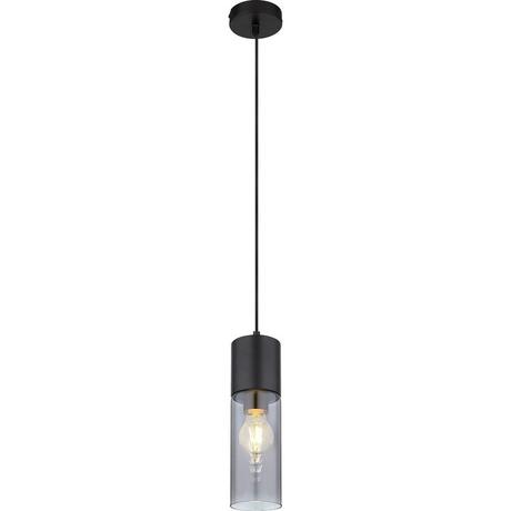 mutoni Lampe à suspension Annika métal noir mat 1xE27  