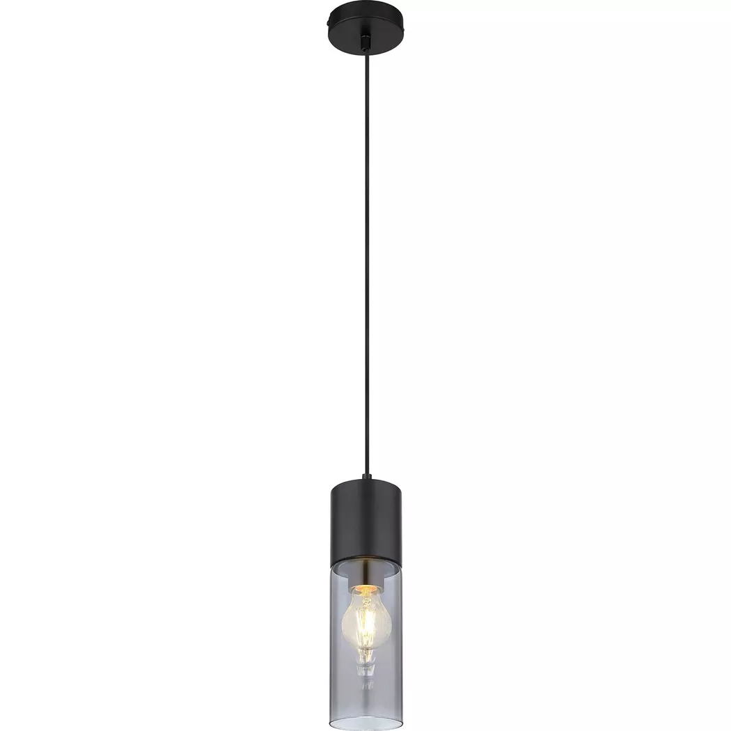 mutoni – Hängeleuchte Annika Metall matt 1xE27, One Size, Schwarz