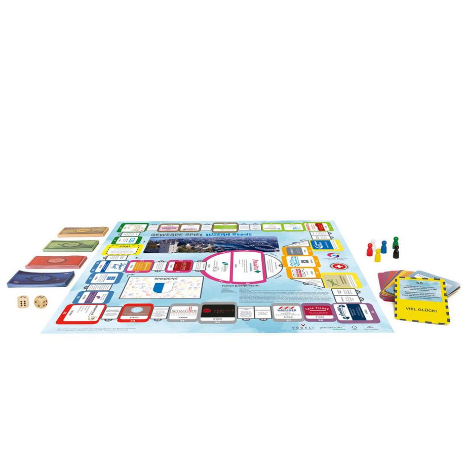 GEWERBE-SPIEL  Brettspiel LUZERN Stadt Neuauflage (Deutsch) 