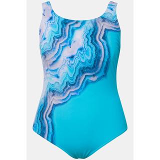 Ulla Popken  Maillot de bain, motif marbré, sans bonnets souples 