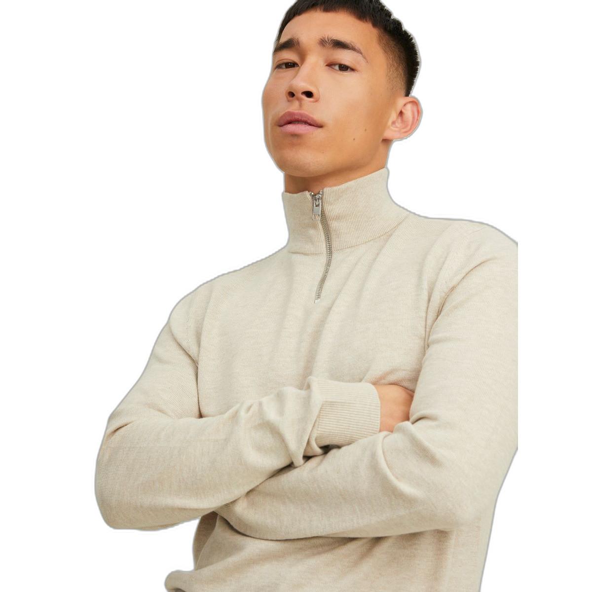 JACK & JONES Emil Pull Semi-Zippé en Maille  