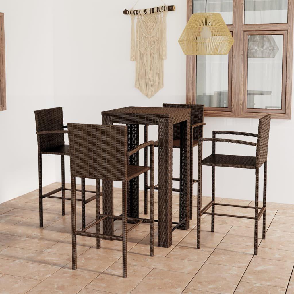 VidaXL Bar-set poly-rattan  