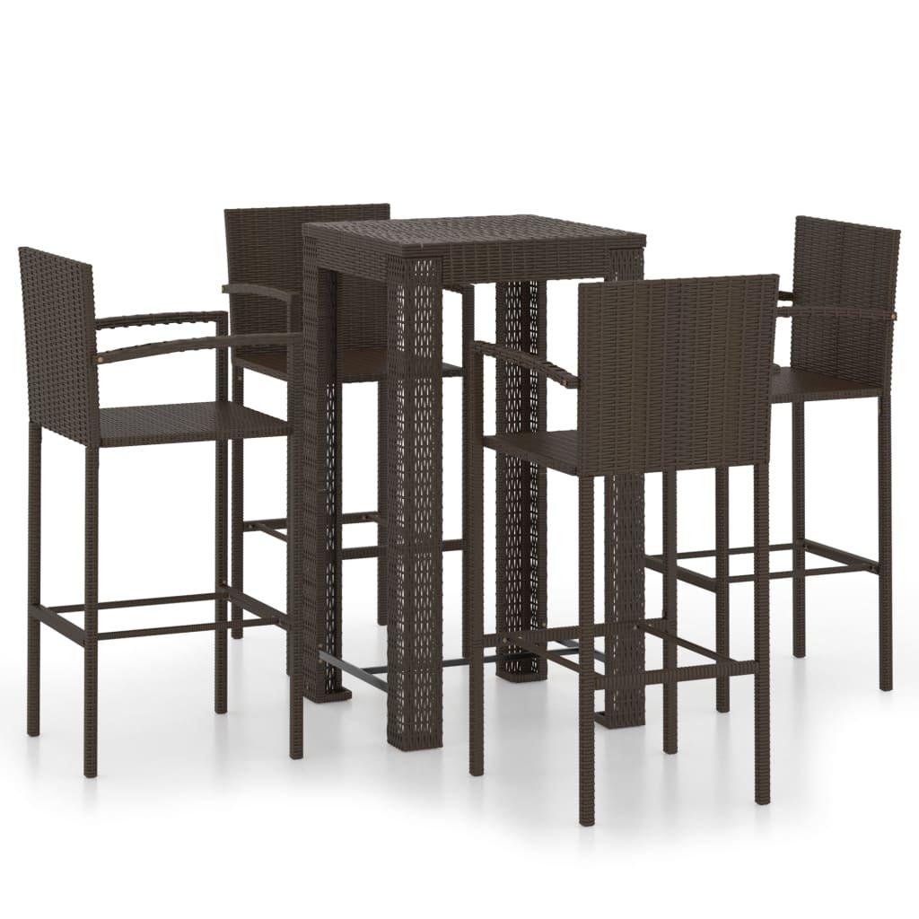 VidaXL Bar-set poly-rattan  