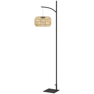Northio Lampada da terra solare Lampade solari in rattan con sensore di luce Luce solare automatica in stile boho Lampada solare impermeabile IP44 Lampada da esterno Lanterna solare per giardino Balcone Prato esterno Aosom  