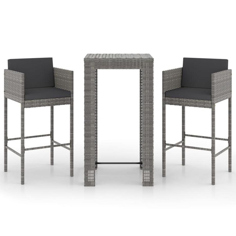 Garten-bar-set poly-rattan